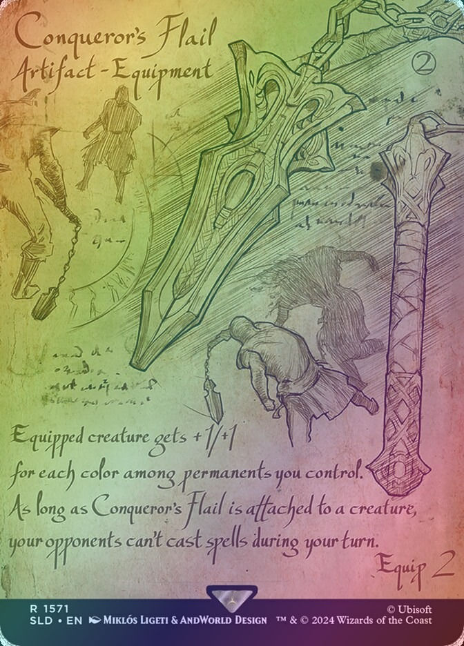 Conqueror's Flail (SLD) (1571) / Borderless / Foil