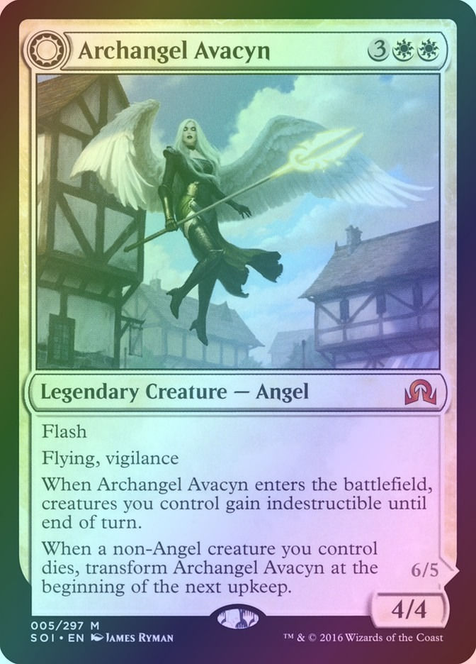 Archangel Avacyn // Avacyn, the Purifier (SOI) (5) / Foil — cara 1 de 2