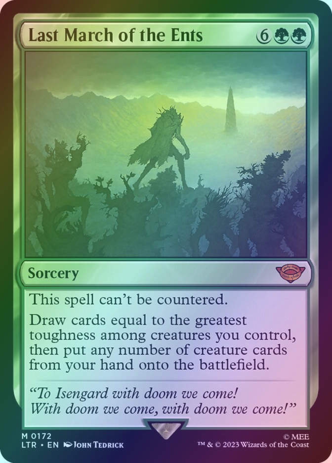 Last March of the Ents (LTR) (172) / Foil