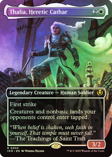 Thalia, Heretic Cathar (INR) (300) / Foil / Borderless