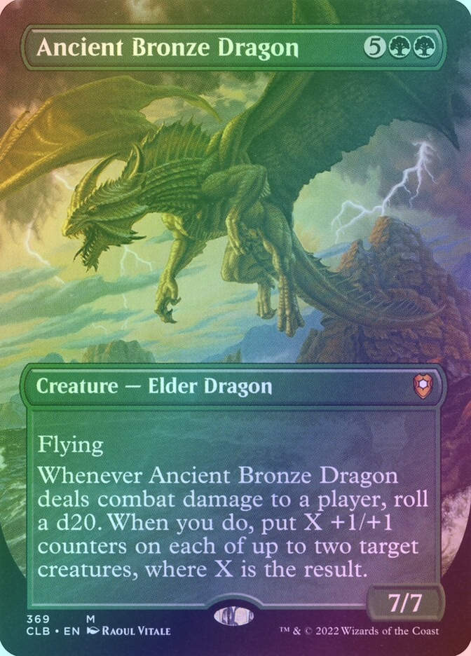 Ancient Bronze Dragon (CLB) (369) / Borderless / Foil