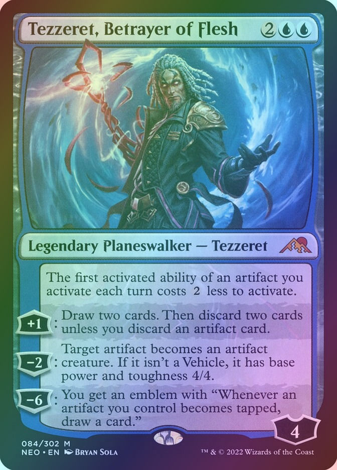 Tezzeret, Betrayer of Flesh (NEO) (84) / Foil