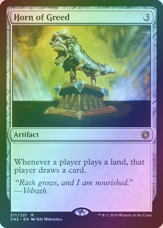 Horn of Greed (CN2) (211) / Foil