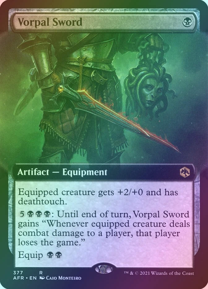 Vorpal Sword (AFR) (377) / Extended Art / Foil