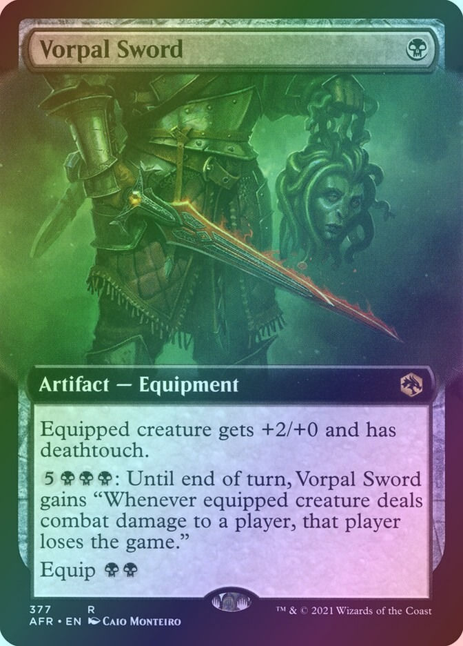 Vorpal Sword (AFR) (377) / Extended Art / Foil