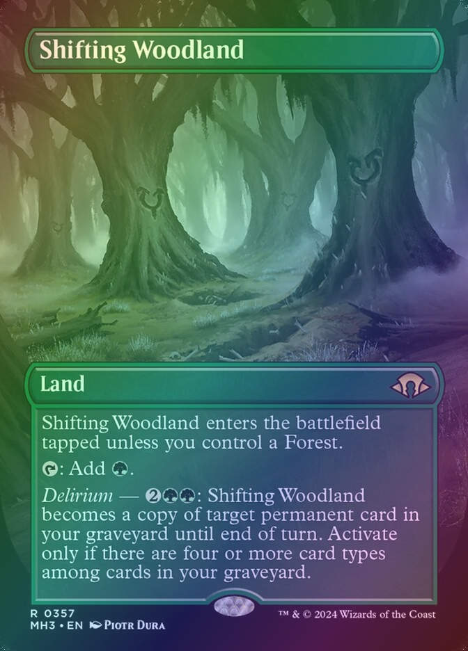 Shifting Woodland (MH3) (357) / Borderless / Foil