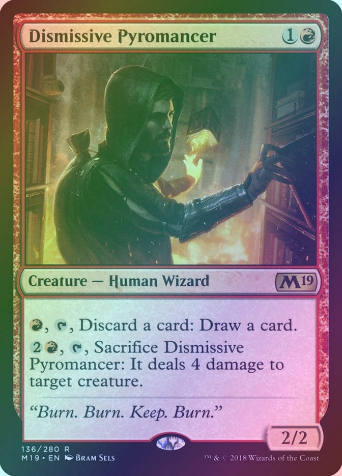 Dismissive Pyromancer (M19) (136) / Foil