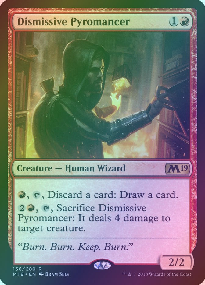 Dismissive Pyromancer (M19) (136) / Foil