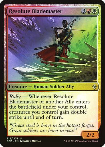 Resolute Blademaster (BFZ) (218) / Foil
