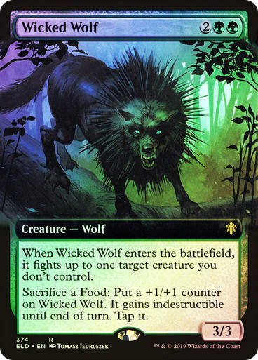 Wicked Wolf (ELD) (374) / Extended Art / Foil