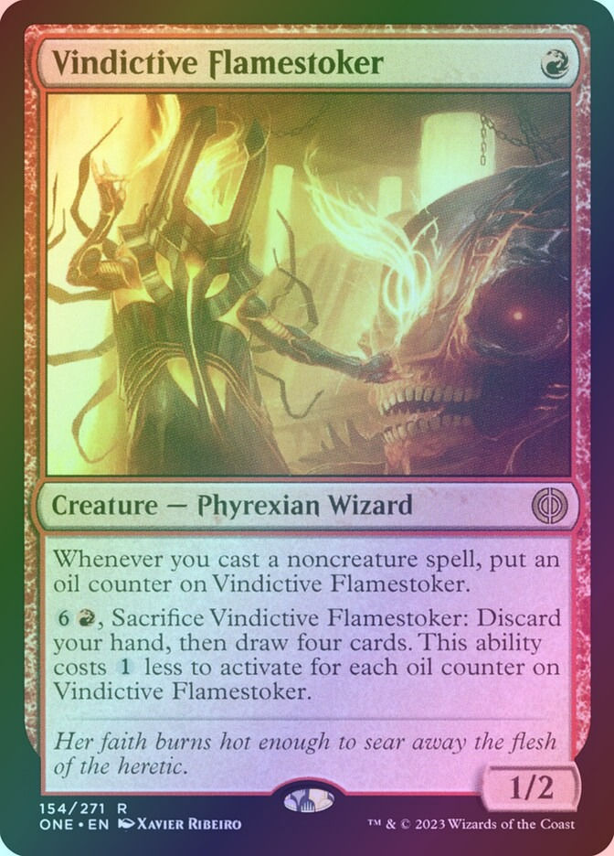 Vindictive Flamestoker (ONE) (154) / Foil