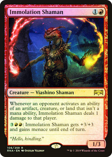 Immolation Shaman (RNA) (106) / Foil