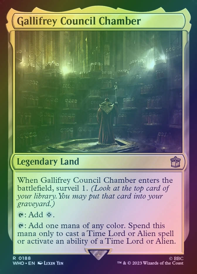 Gallifrey Council Chamber (WHO) (188) / Foil