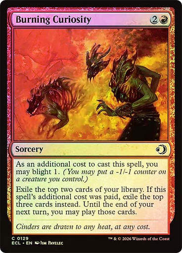 Burning Curiosity (ECL) (129) / Foil