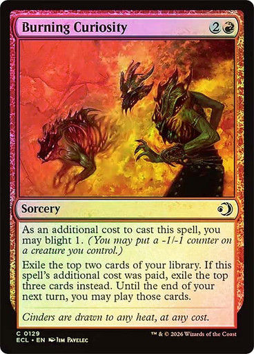 Burning Curiosity (ECL) (129) / Foil