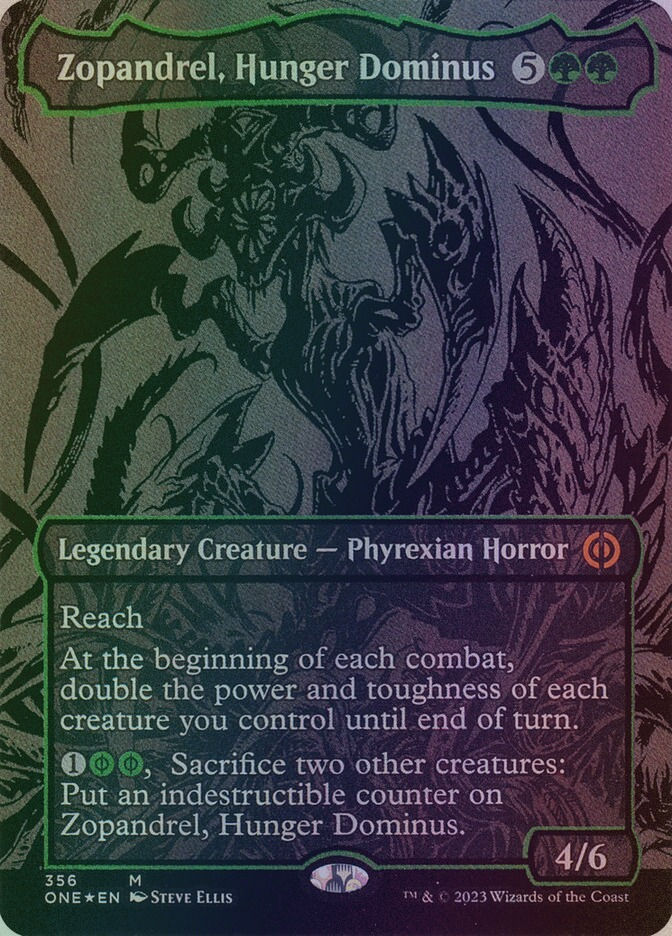 Zopandrel, Hunger Dominus (ONE) (356) / Borderless / Oil Slick Foil