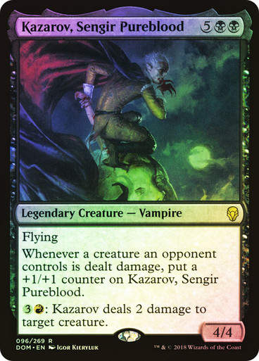 Kazarov, Sengir Pureblood (DOM) (96) / Foil