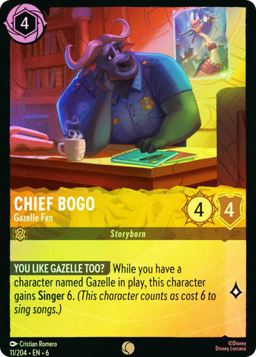 Chief Bogo - Gazelle Fan (LOR_AZU) / Foil