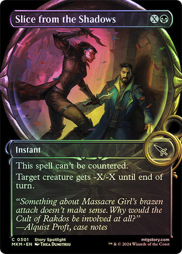 Slice from the Shadows (mkm) (301) / Showcase Foil