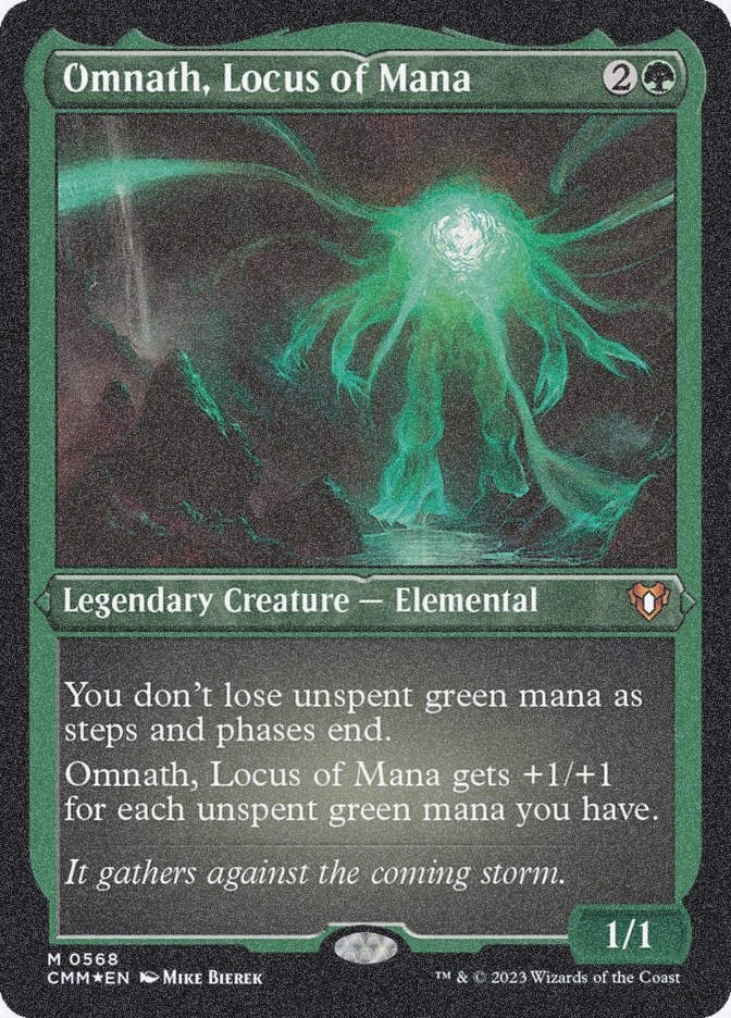 Omnath, Locus of Mana (CMM) (568) / Foil Etched