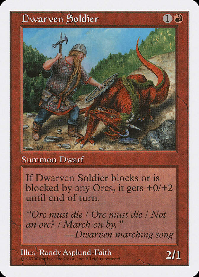 Dwarven Soldier (5ED) (221)