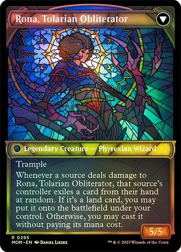 Rona, Herald of Invasion // Rona, Tolarian Obliterator (mom_295)/ShowcaseFoil — cara 2 de 2