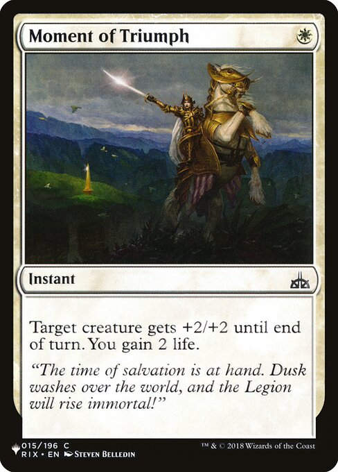 Moment of Triumph (PLST) (RIX-15)