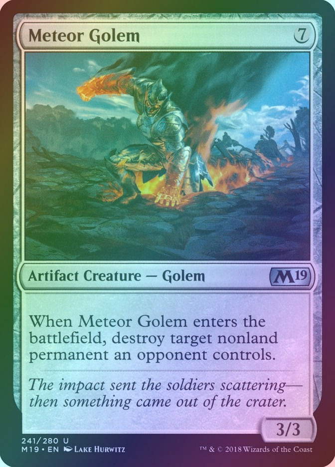 Meteor Golem (M19) (241) / Foil