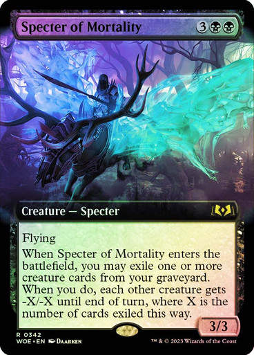 Specter of Mortality (woe) / Extended Art Foil