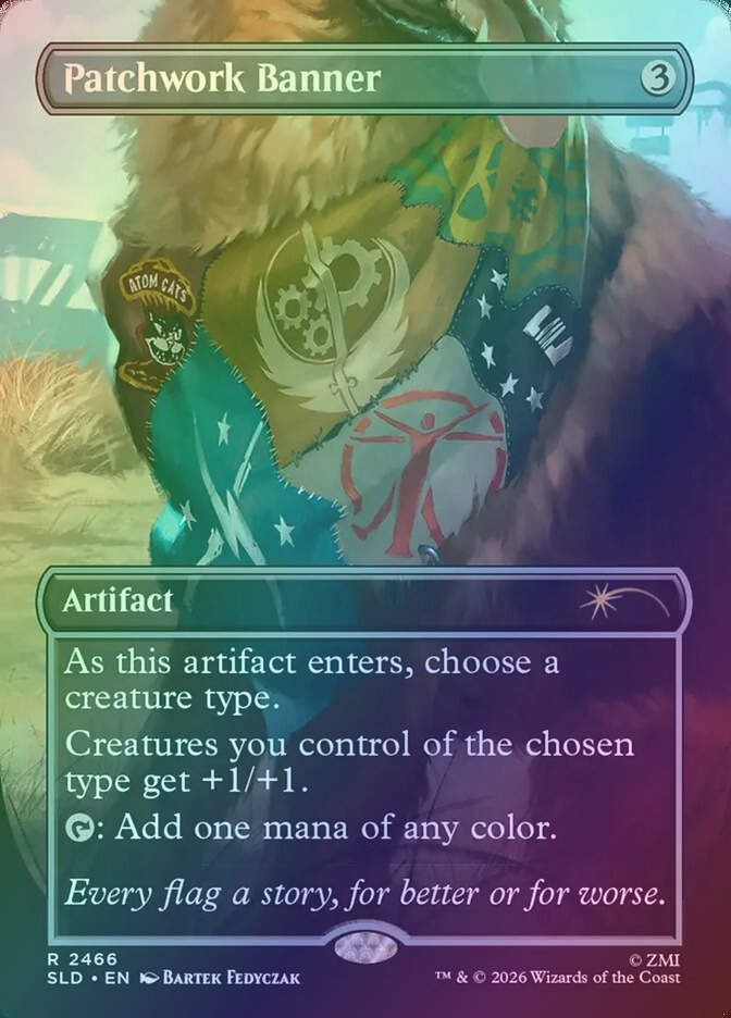 Patchwork Banner (SLD) (2466) / Borderless / Foil