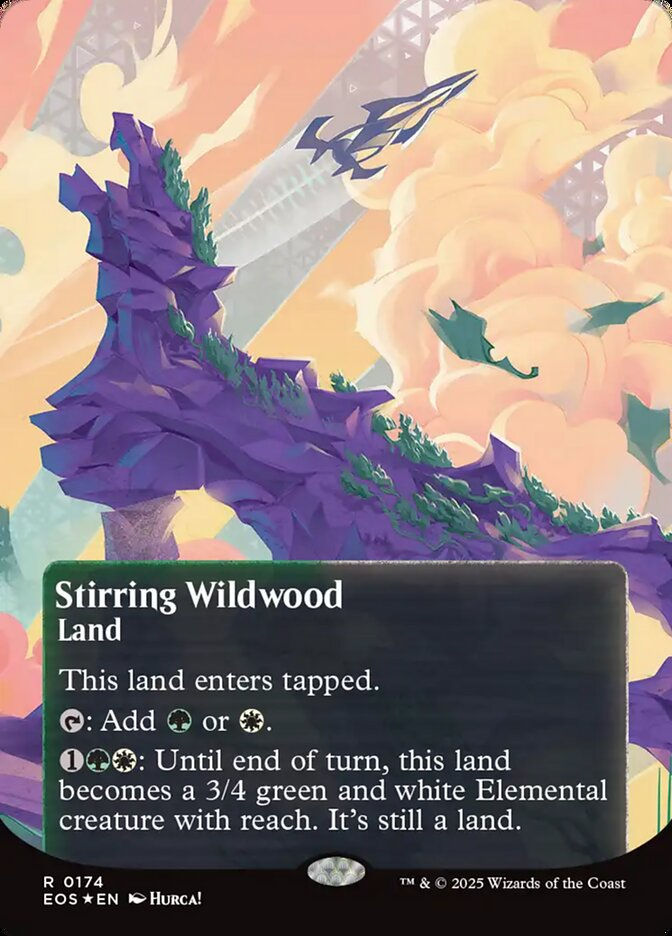Stirring Wildwood (EOS) (174) / Borderless Galaxy Foil