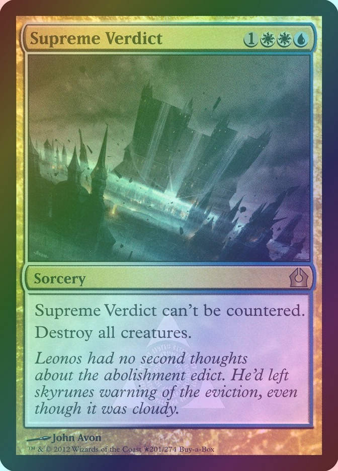 Supreme Verdict (PRTR) (201★) / Foil