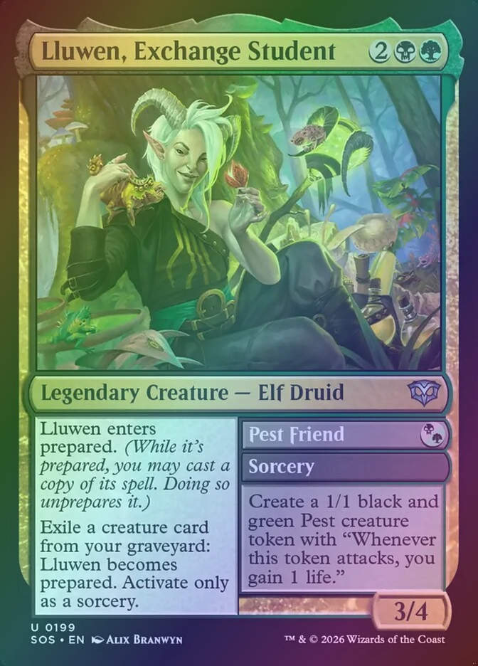 Lluwen, Exchange Student // Pest Friend (SOS) (199) / Foil