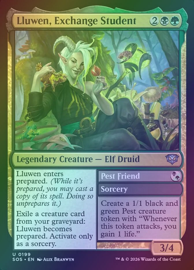 Lluwen, Exchange Student // Pest Friend (SOS) (199) / Foil