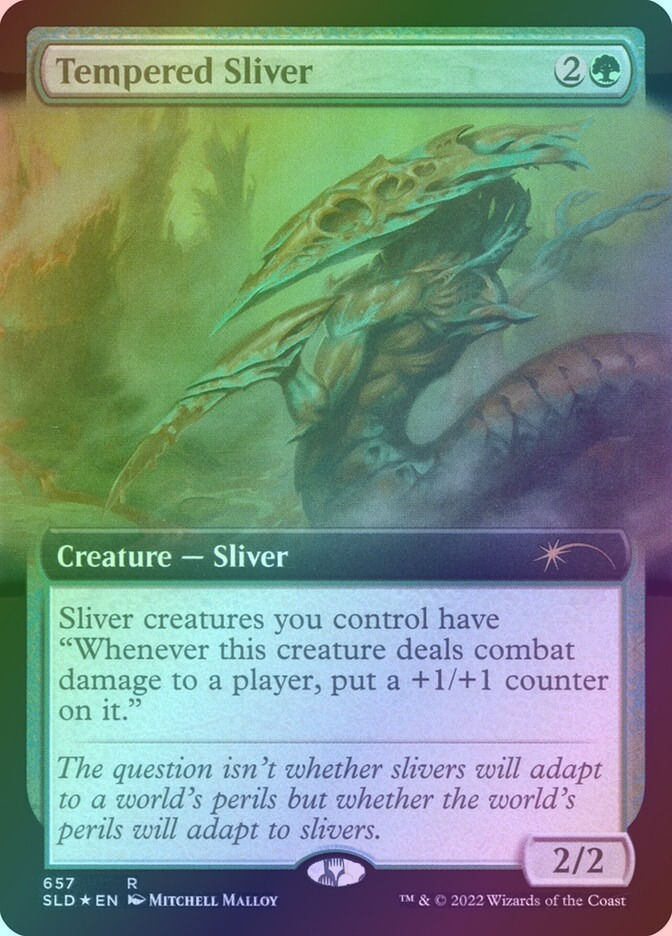 Tempered Sliver (SLD) (657) / Extended Art / Foil