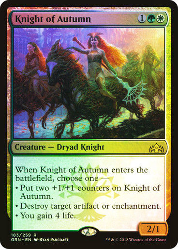 Knight of Autumn (GRN) (183) / Foil