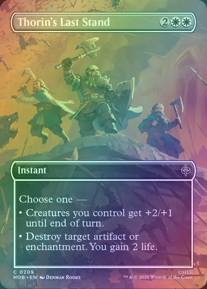 Thorin's Last Stand (HOB) (209) / Borderless / Foil