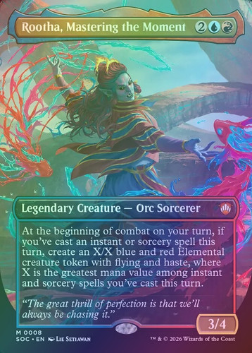 Rootha, Mastering the Moment (SOC) (8) / Borderless / Foil | MTG
