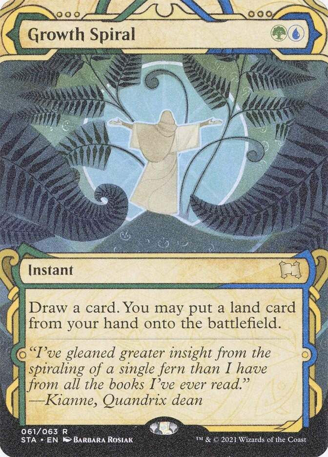 Growth Spiral (STA) (61) / Borderless / Showcase / Foil Etched