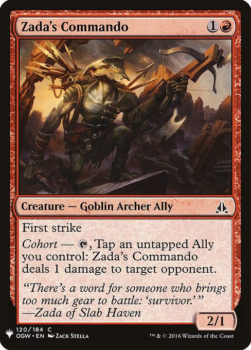 Zada's Commando (PLST) (OGW-120)