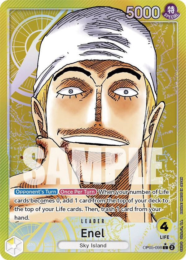 Enel (098) (Alternate Art) (OP05-098) / Foil