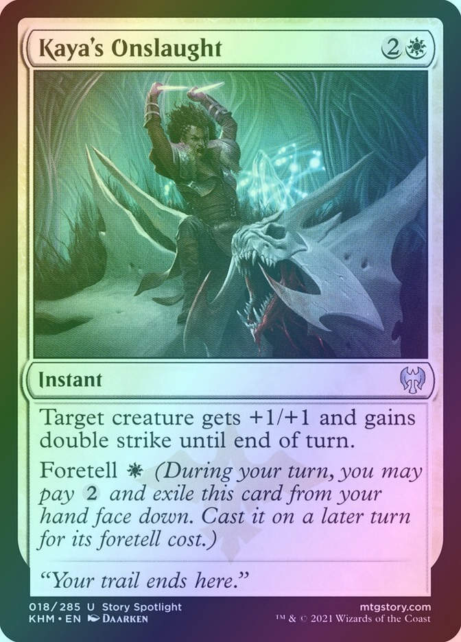 Kaya's Onslaught (KHM) (18) / Foil