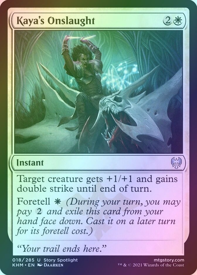 Kaya's Onslaught (KHM) (18) / Foil