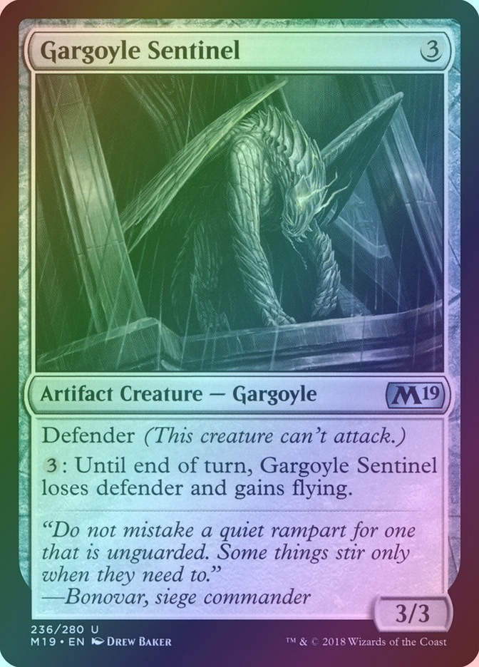 Gargoyle Sentinel (M19) (236) / Foil