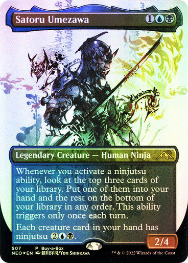 Satoru Umezawa (NEO) / Borderless Buy-a-Box Foil