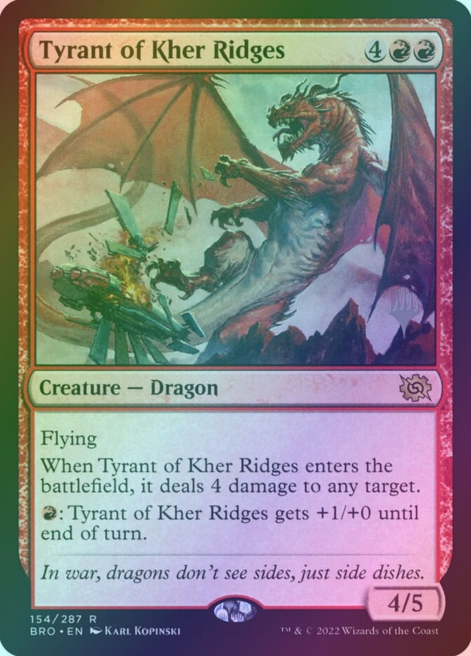 Tyrant of Kher Ridges (PBRO) (154p) / Foil