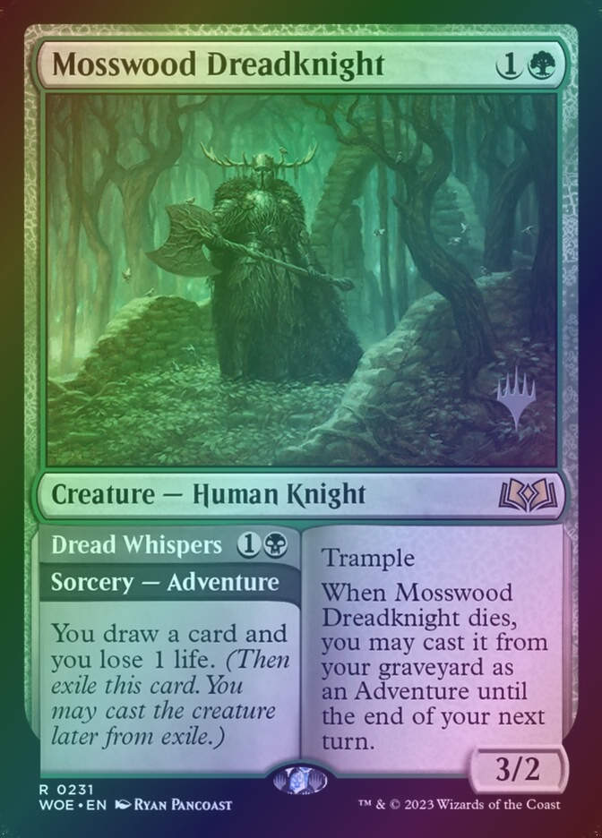 Mosswood Dreadknight // Dread Whispers (PWOE) (231p) / Foil