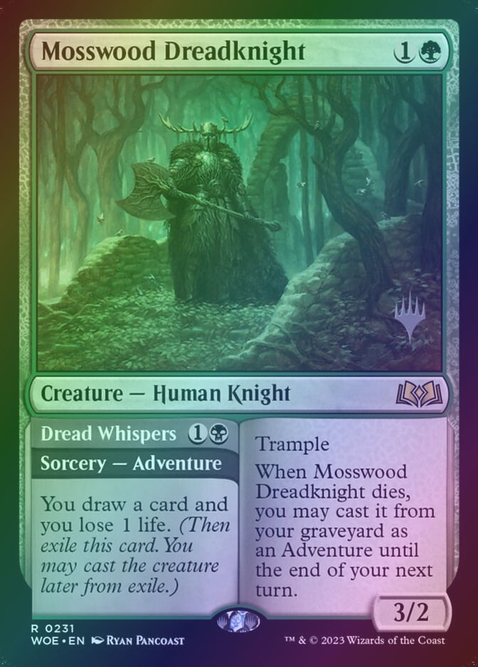 Mosswood Dreadknight // Dread Whispers (PWOE) (231p) / Foil