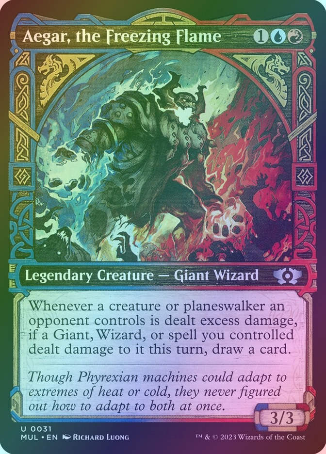 Aegar, the Freezing Flame (MUL) (31) / Showcase / Foil