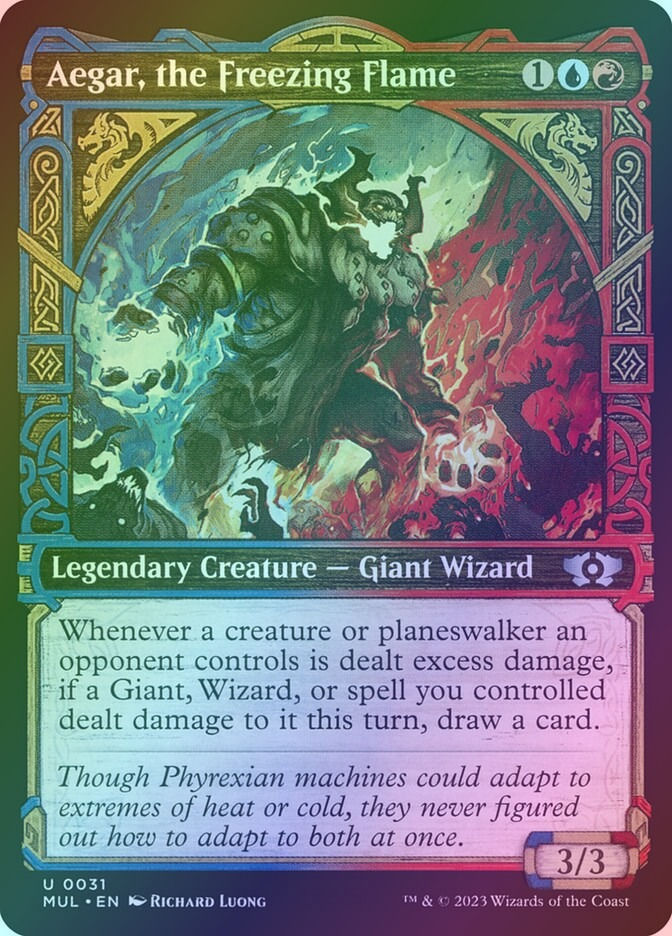 Aegar, the Freezing Flame (MUL) (31) / Showcase / Foil